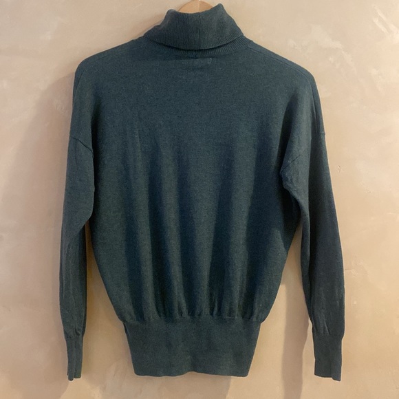 Madewell Brookhaven Turtleneck Sweater | XS | Hthr Grey - Picture 5 of 9